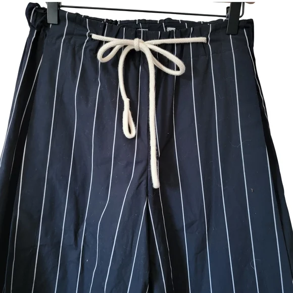 Vince Skinny Stripe Slit Culotte Wide Leg Palazzo Pants Size S - Picture 5 of 16
